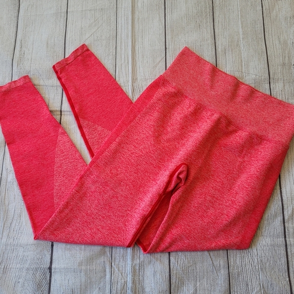 Victoria's Secret PINK •Size Small• Red Seamless Leggings - Picture 1 of 10